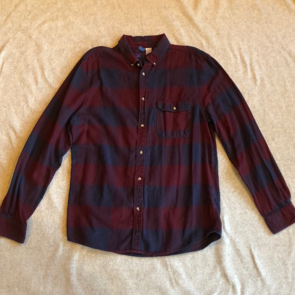 Blue and purple flannel